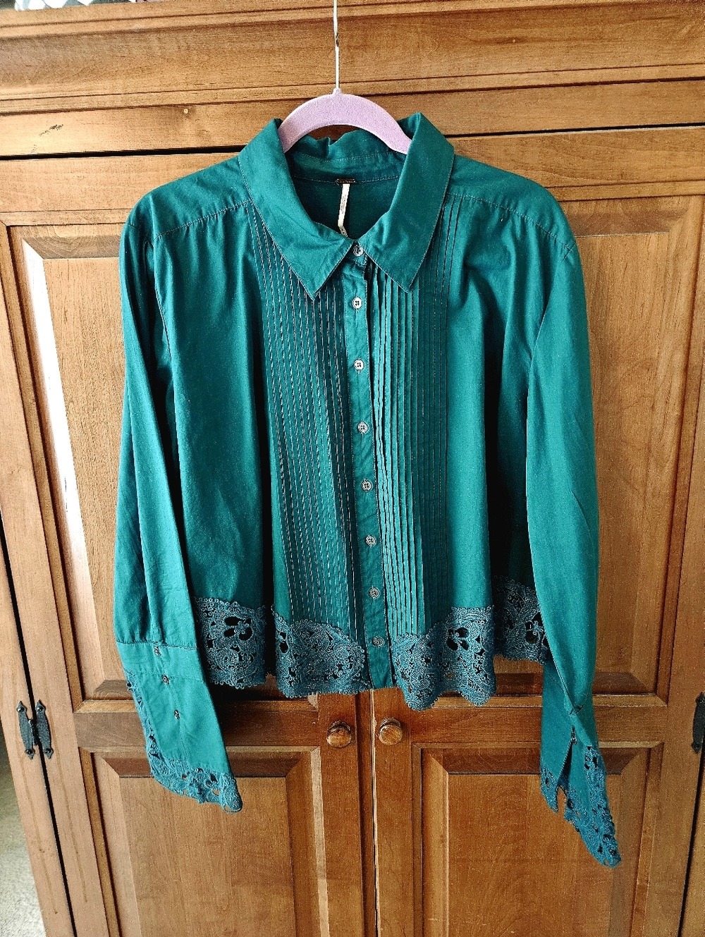 Free People Lace Hooked On You Top